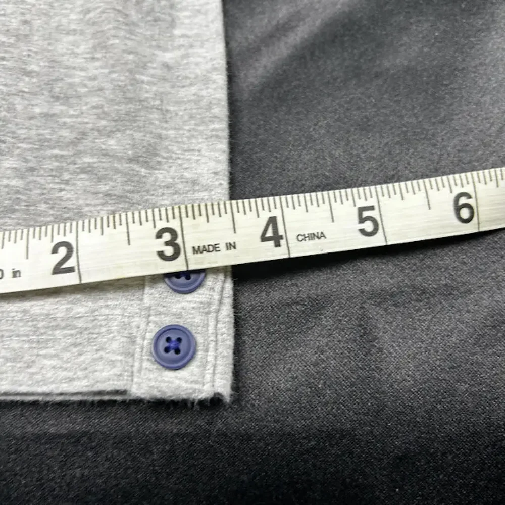 Carters Girls Leggings‎ 4T Grey Blue Button EUC